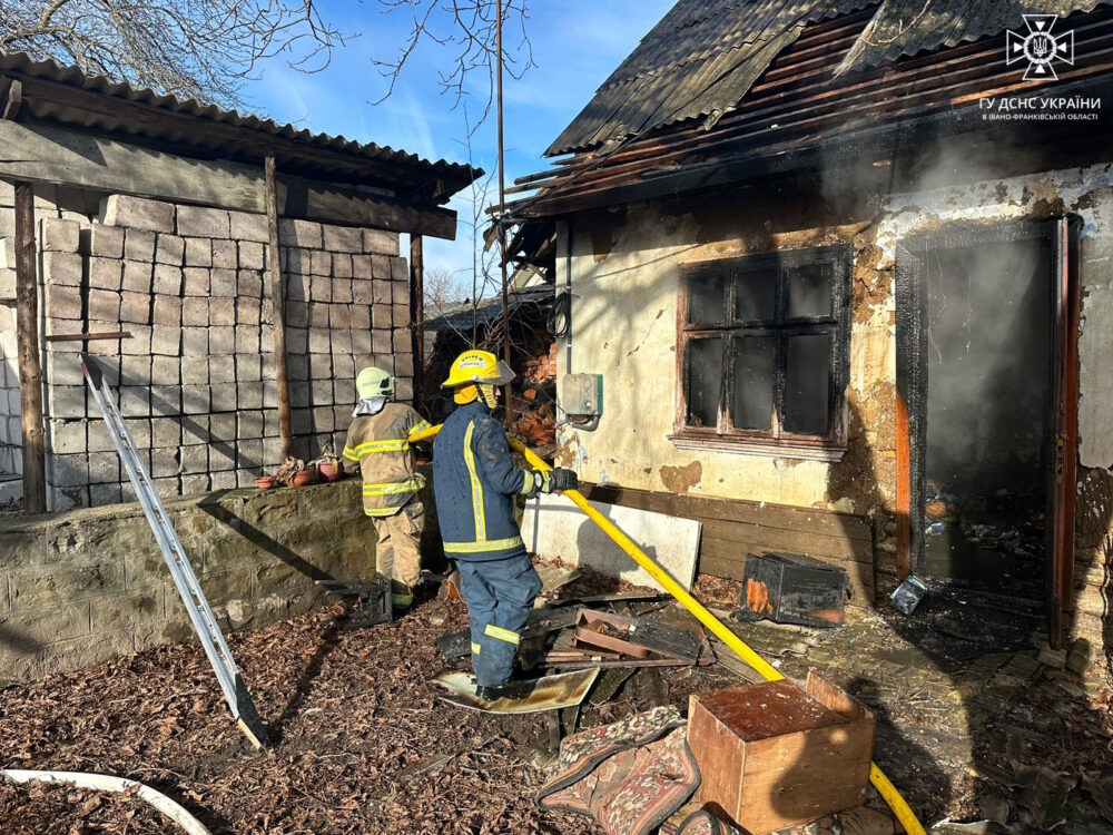 Під час пожежі на Франківщині загинув чоловік