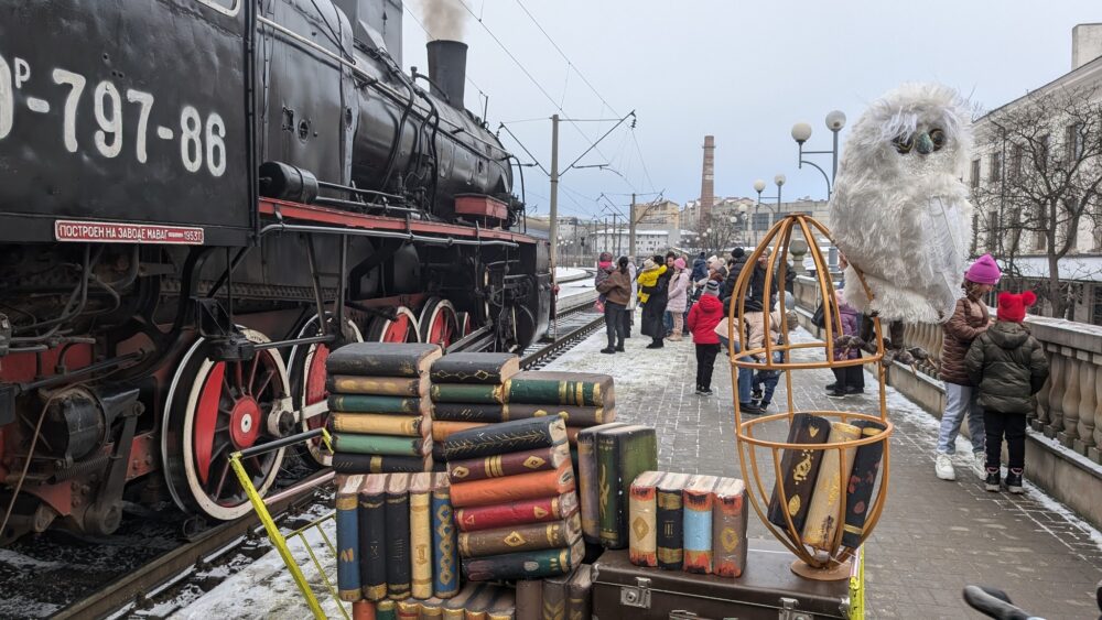 Різдвяний ретропотяг здійснив перші рейси у Львові