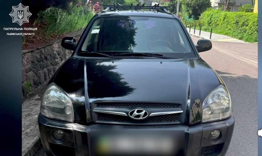 Львівські патрульні знайшли водія, який розвернувся на дорозі під час хвилини мовчання