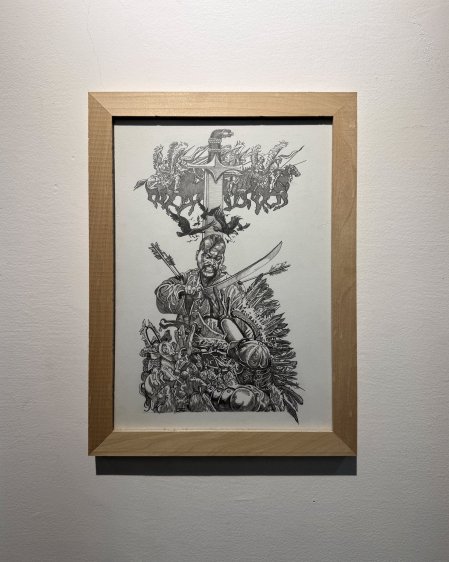 У Львові під час BookForum викрали картину Сергія Якутовича з виставки “Ілюстрації в олівці”