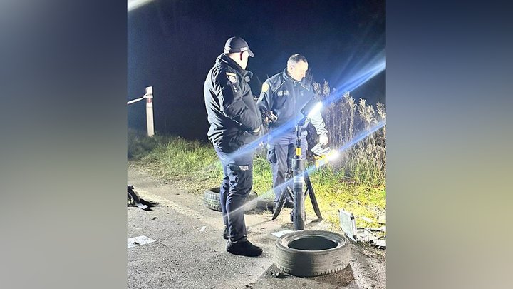 На Львівщині водій авто під час спілкування з поліцейськими підірвав гранату