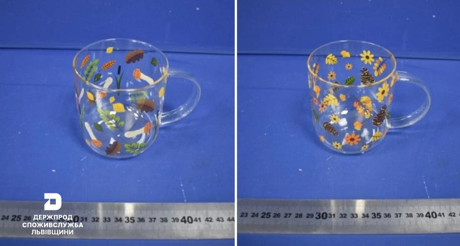 На Львівщині попереджають про небезпечні скляні чашки з Китаю: виявлено перевищення свинцю та кадмію