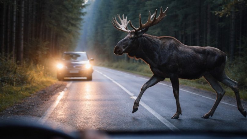 В ДТП на Львівщині загинув червонокнижний лось