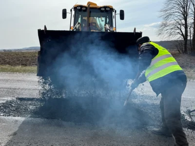 На Дрогобиччині ремонтують дорогу Нагуєвичі–Лішня