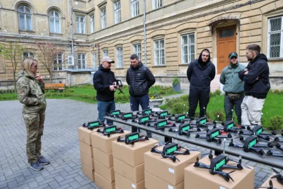 Військовослужбовцям передали партію безпілотників, закуплених за підтримки Львівської ОВА (фото)