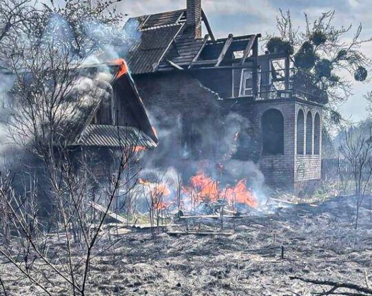 Під час пожежі сухостою у дачному кооперативі на Львівщині загинув чоловік