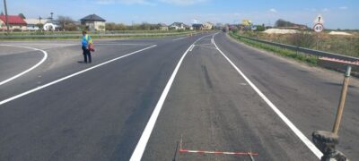 На Південному об’їзді Городка розпочали нанесення дорожньої розмітки