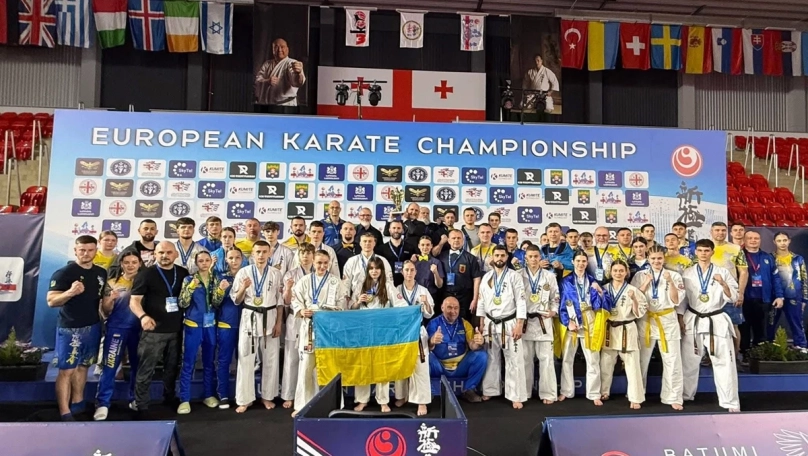Каратисти з Львівщини завоювали 15 медалей на чемпіонаті Європи