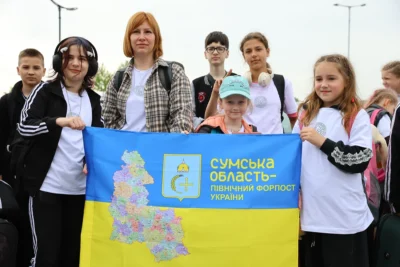 Львівщина зустріла перших учасників «Карпатської зміни» – 200 дітей зі Сумської та Харківської областей (фото)