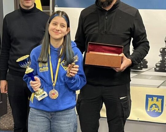 15-річна львів’янка Анастасія Гнатишин виграла дорослий чемпіонат Європи-2026 із шахів
