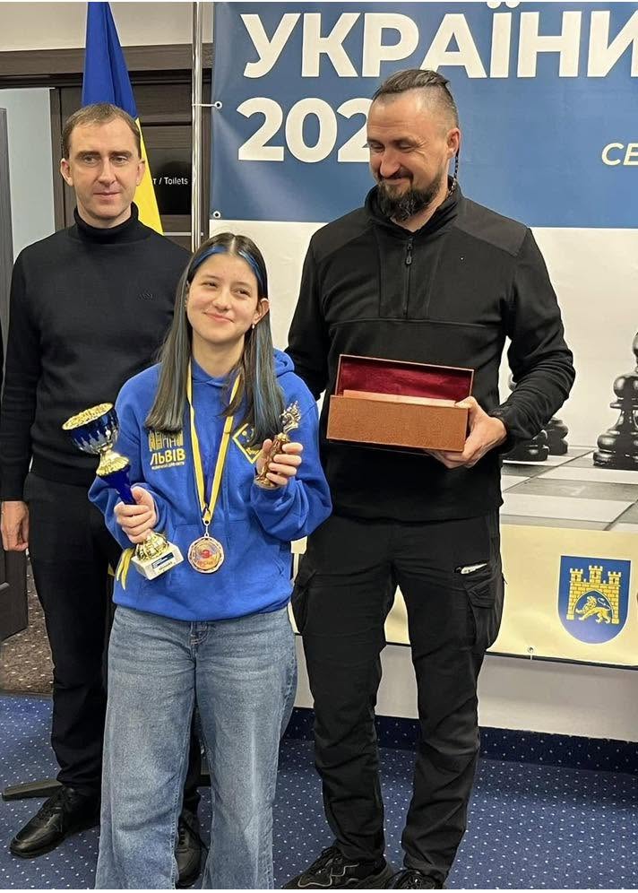 15-річна львів’янка Анастасія Гнатишин виграла дорослий чемпіонат Європи-2026 із шахів