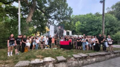 У Львові відзначили 119-річчя Романа Шухевича на місці майбутнього пам’ятника генералу (фото)