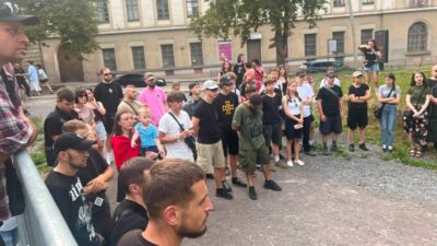 У Львові відзначили 119-річчя Романа Шухевича на місці майбутнього пам’ятника генералу (фото)