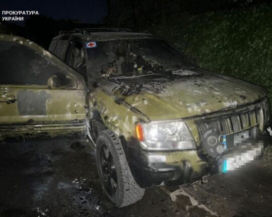 У Львові 19-річного хлопця підозрюють у підпалі авто ЗСУ за $3000