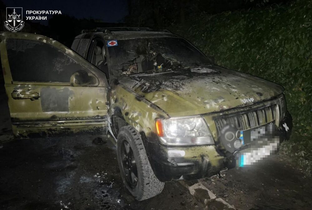 У Львові 19-річного хлопця підозрюють у підпалі авто ЗСУ за $3000