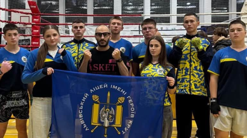 Вихованці Львівського ліцею імені Героїв Крут здобули 15 медалей на чемпіонаті України з кікбоксингу