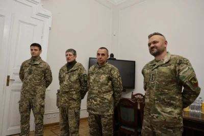 Львівська ОДА відзначила військових, які захищають небо над Україною (фото)