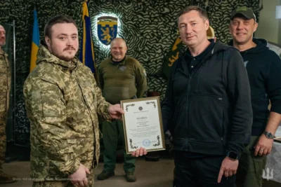 Максим Козицький зустрівся з воїнами 103-ї бригади у зоні виконання завдань (фото)