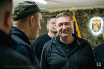 Максим Козицький зустрівся з воїнами 103-ї бригади у зоні виконання завдань (фото)
